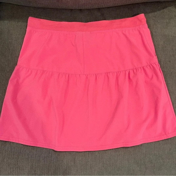 Athleta Pink Tiered Tennis Skirt - Size Small - Picture 3 of 4